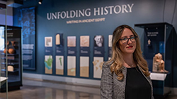 Piecing Together the Past: Yale scholar Reconstructs Ancient Egyptian Writings. Photograph by Allie Barton